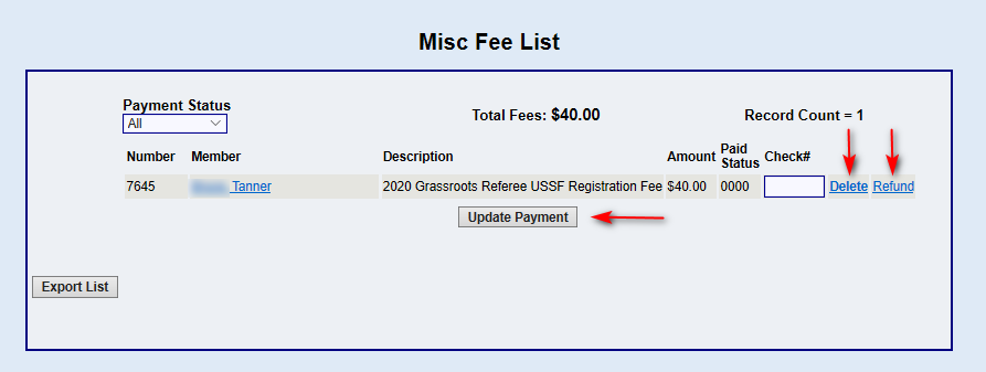 Viewing and Managing Miscellaneous Fees